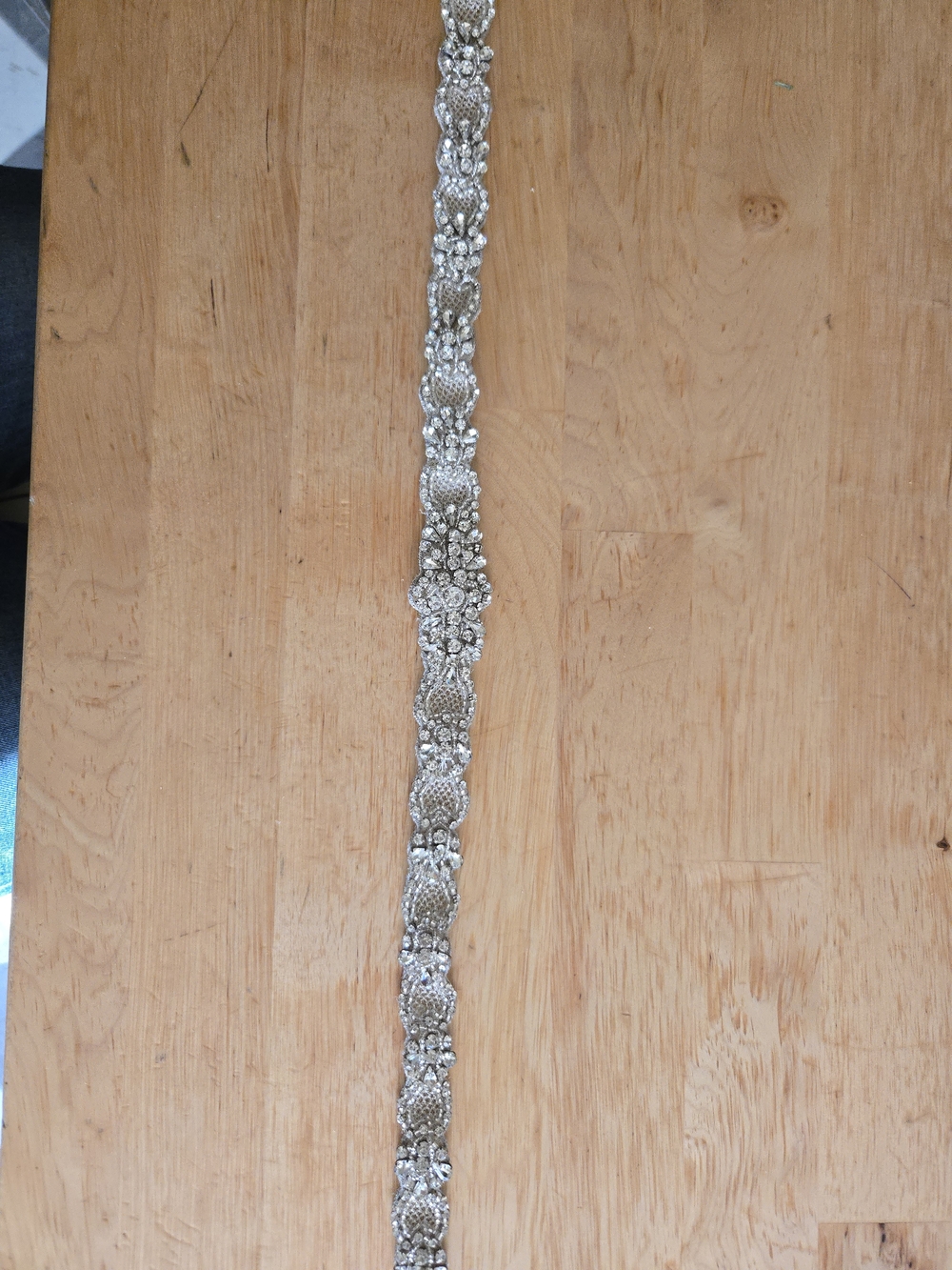 Rhinestone Crystal Bridal Belt - Silver Sparkle By Bling